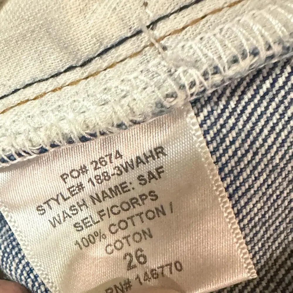 Re/Done Jeans Academy Fit High Rise Straight Leg, EUC, Size 26, MSRP $395